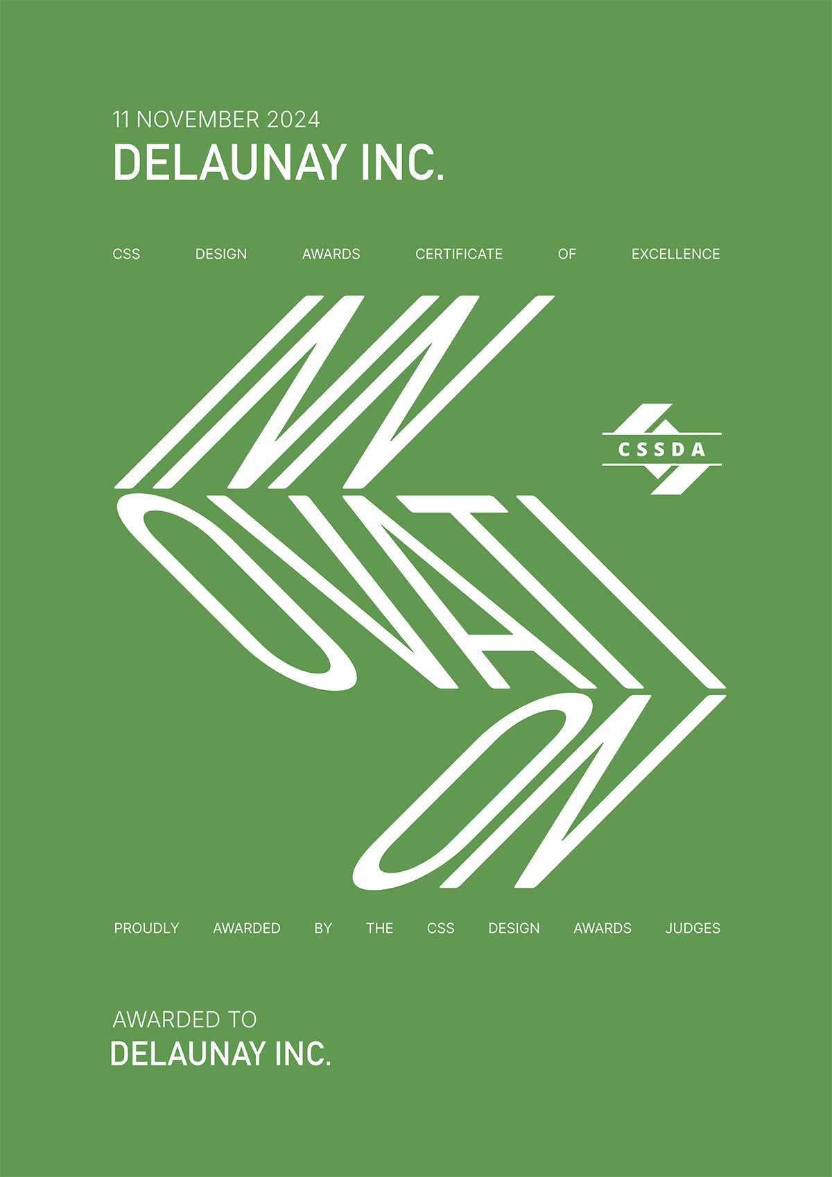 CSS Design Award Best Innovation 受賞